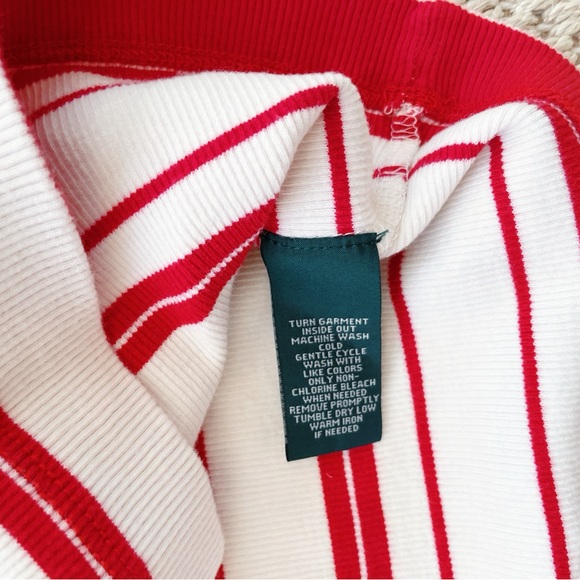Ralph Lauren Jeans Co Red & White Striped Top – Women’s M - Picture 6 of 7